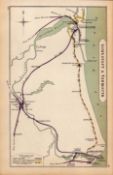 Lowestoft & Yarmouth Coloured Antique Railway Diagram-43.