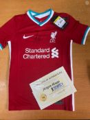 Jurgen Klopp Liverpool Signed Shirt Age 7-8 years old