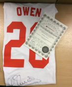 Michael Owen Signed T-Shirt