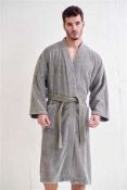 Brand New Light Grey Luxury Robe Size S/M