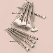 9pc Make Up Brush Set - Quality Nylon Soft Bristles