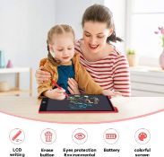 LCD Writing Tablet, 12 Inch LCD Coloring Drawing Tablet Doodle Board for Kids Learning Toys, Pink
