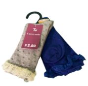 24 x Pairs of TU Girls Socks (Priced at 2.50 ea)