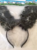 13 x Black lighing Up Rabbit Ears - Ideal for Halloween