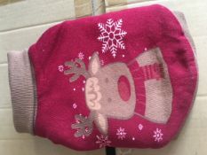 3 x Dog Xmas Coats - Brand New