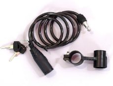 6 x Cable Lock with Bracket 1000 x 6 mm RRP 7.99 ea