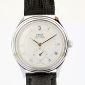 Oris / Wrist Alarm 17 Jewels Anti-Shock - Gentlemen's Steel Wristwatch