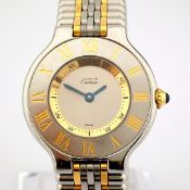 Cartier / Must De Cartier - Lady's Gold/Steel Wristwatch