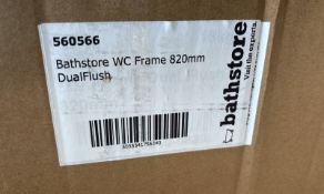 Brand New Boxed Bathstore WC 820mm Dual Flush Frame RRP £280 **No Vat**