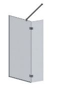Brand New Boxed Bathstore Wet Room Screen & Pivot Screen 700/350 x 2000mm - Chrome RRP £395 **No...