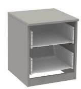 Brand New Boxed 5 x Fitted Bedroom 2 Drawer Narrow Chest - Grey RRP £250 **No Vat**