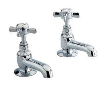 Brand New Boxed Bathstore Bensham Cross Head Cloakroom Basin Taps RRP £50 **No Vat**