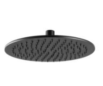Brand New Boxed Bathstore JTP Vos Matt Black 300mm Round Shower Head RRP £220 **No Vat**