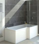 Brand New Bathstore Lena Right Hand Shower Bath - 1700 x 850mm RRP £470 **No Vat**