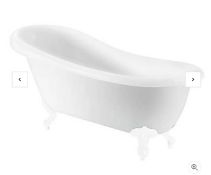 Brand New Bathstore Kingham Slipper Roll Top Bath with White Feet RRP £785 **No Vat**