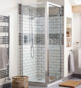 Brand New Boxed Bathstore Atlas Hinged Shower Door - 800mm (8mm Glass) RRP £170 **No Vat**