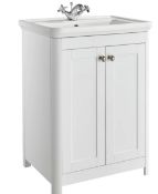 Brand New Boxed Country Living Wicklow 600 Basin Unit - Matt White RRP £565 **No Vat**