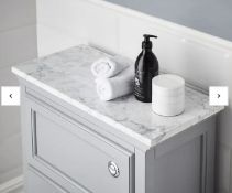 Brand New Boxed Bathstore Savoy Toilet Worktop - Carrara Marble RRP £80 **No Vat**