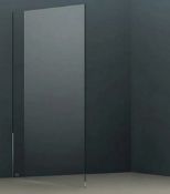 Brand New Boxed Bathstore Wet Room Screen with Wall Bar 2000 x 1200mm - Chrome RRP £624 **No Vat*...