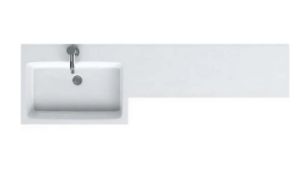 Brand New Boxed Bathstore MyPlan 1500mm Worktop with Left Hand Integrated Basin RRP £210 **No Vat...