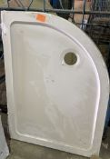 Brand New Bathstore Offset Quadrant Shower Tray Size 1100mm x 800m RRP £439 **No Vat**
