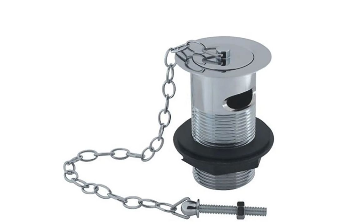 Brand New Boxed Bathstore Link Chain Basin Waste with Solid Plug - Slotted RRP £12 **No Vat**