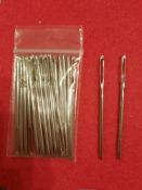 100 large tapestry needles and bag of small tapestry needles