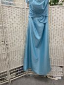 Romantica Bridals dress blue taffeta size 12 