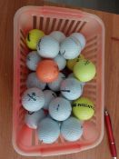 Basket of golf balls