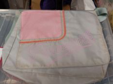 Pink and grey bag