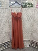 Alexia Designs dress size 12 chiffon burnt orange
