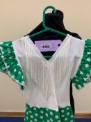 Green flamenco dress age 2 to 4