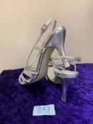 Silver shoes from Pink by Pardox of London. 3 pairs. 37, 36