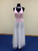 Milano Formals dress pink and white size 10 to 12