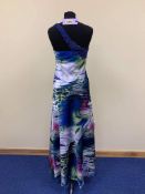 Multicoloured prom dress in small size
