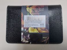 Black snakeskin card wallets x 10. RRP £80