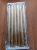 Box of 12 lounge gold candles