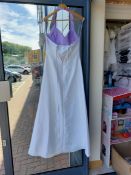 Prom or pageant dress, lilac and white size medium