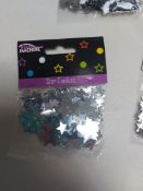 Silver Confetti Stars - 20 Packs