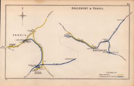 Salisbury & Yeovil Antique Railway Junction Diagram-82