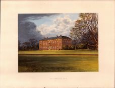Beningbrough Hall Nr York Yorkshire Gilt-Edge Coloured Antique Book Plate.