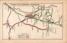 Burton, Dove, Eggington, Willington Antique Railway Diagram-22.