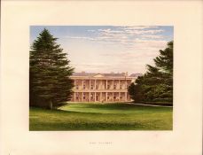 West Wycombe Buckinghamshire Gilt-Edge Coloured Antique Book Plate.