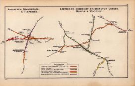 Altrincham, Timperley, Bredbury, Marple, Antique Railway Diagram-73.