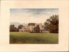 Danesfield House Marlow Bucks Gilt-Edge Coloured Antique Book Plate.