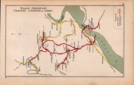 Bilson, Cinderfoot, Lydbrook, Lydney, Antique Railway Diagram-86.