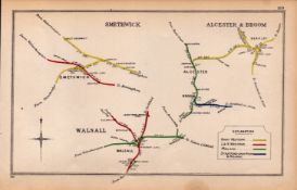 Smethwick & Walsall Midlands Antique Railway Junction Diagram-89.