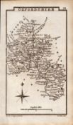 Oxfordshire Antique Copper Engraved George IV Map by Sidney Hall