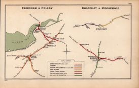 Liverpool River Mersey Frodsham Helsby Antique Railway Diagram-106.