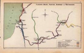 Cleator Moor Whitehaven Cumbria Antique Railway Diagram-75.